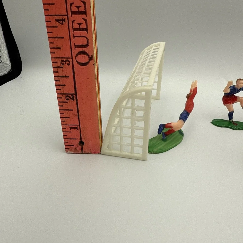 Vintage Soccer Players Cake Topper Figures Made In‎ Hong Kong
